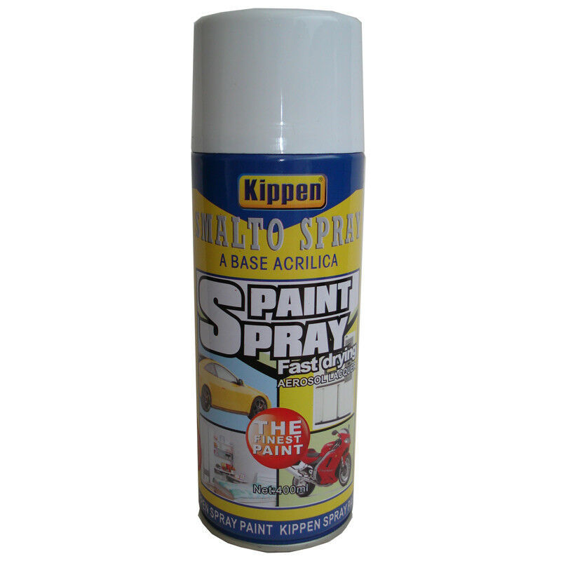 Smalto Spray Vernice Acrilica Interni Esterni 400ml Colore Grigio Argento sus