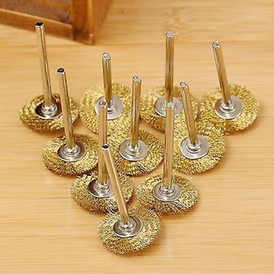 Mini Brass Wire Cup Wheel Polishing Brushes for Grinder Drill Rotary Tool