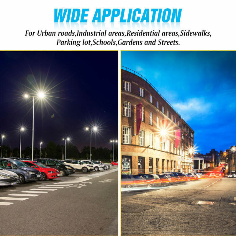 400 Watt LED Shoebox Pole Light Fixture Outdoor Parking Lot Street Area Lighting