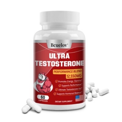 Testosteroe Booster - Increase Energy, Muscle Strength Growth 60 To 120Capsules