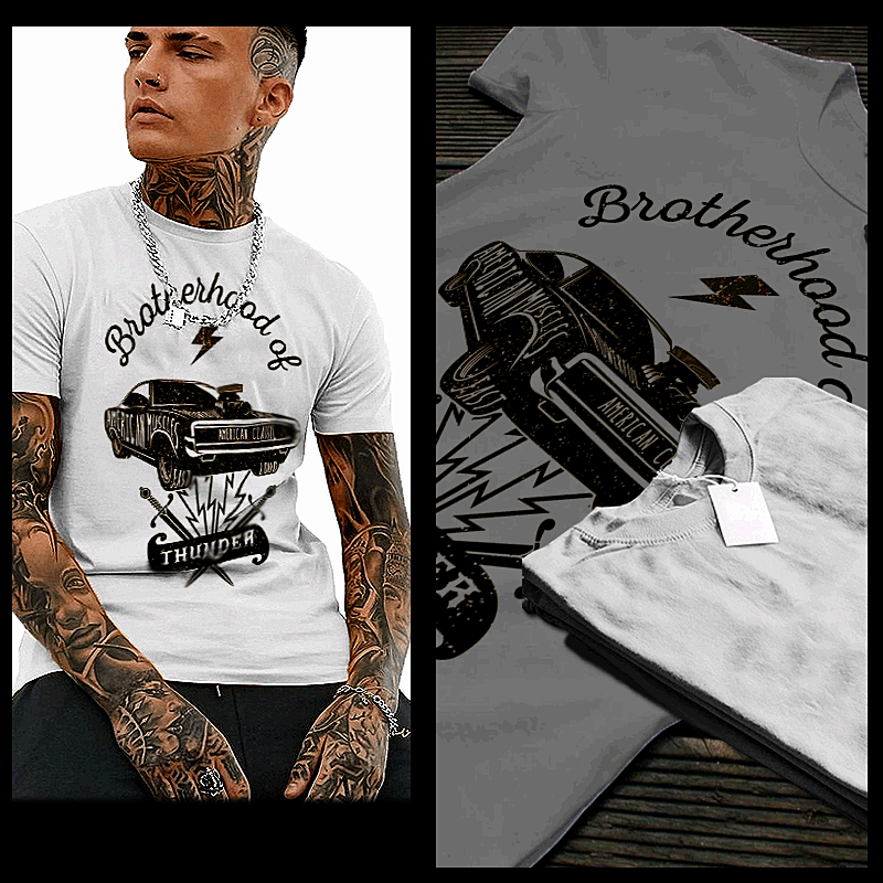 Car Racing t-shirt racing American motorsport drag racing Muscle Car tee S-2XL