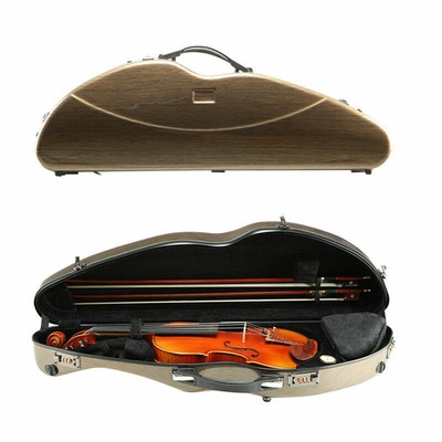 Vio Music Full Size Hightech Carbon-Like Combo Violin Case 4//4-White New Design C808