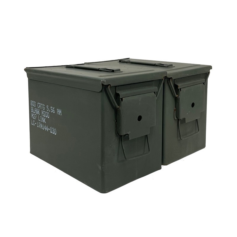 2 Pack GRADE 1 FAT 50 CAL PA108 SAW BOX EMPTY AMMUNITION AMMO CAN. RARE