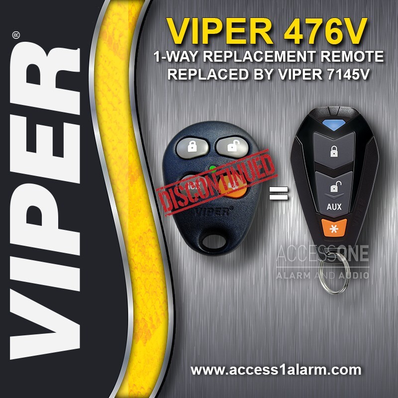 NEW Viper 7145V 4-button 1-Way Remote Control For The Discontinued Viper 476V