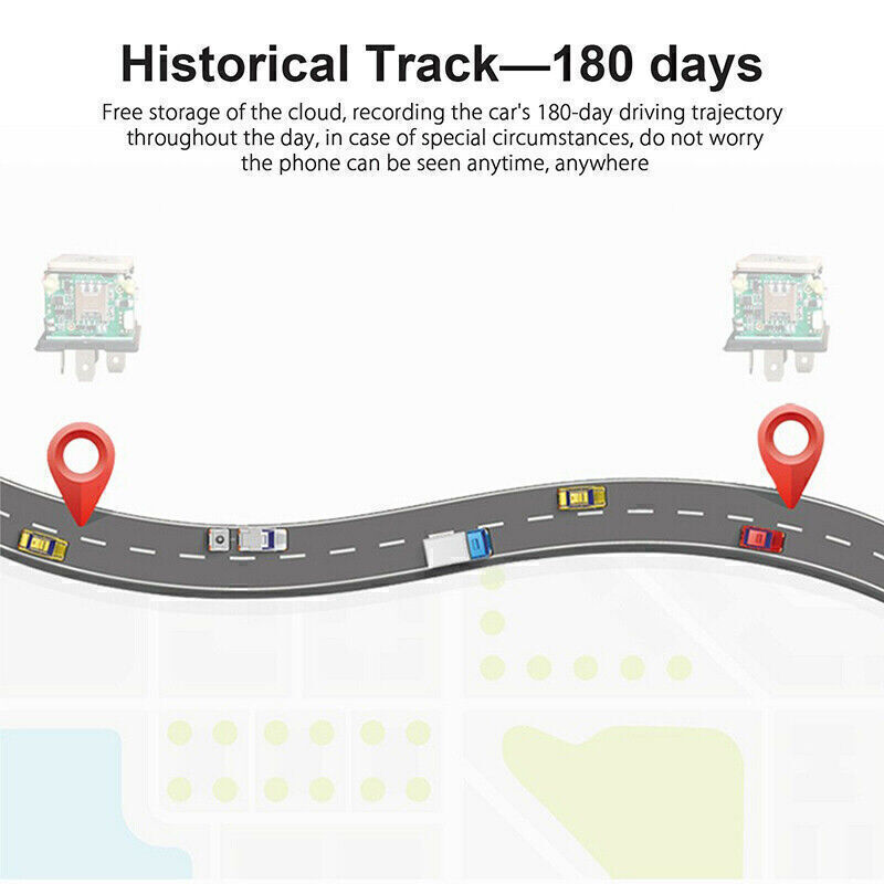 GPS Car Tracker Real Time Device Locator Remote Control Anti-theft Device 10-40V