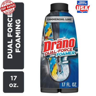 Powerful Foaming Drain Clog Remover Kitchen Bathroom Laundry Sinks 17 Fl Oz New