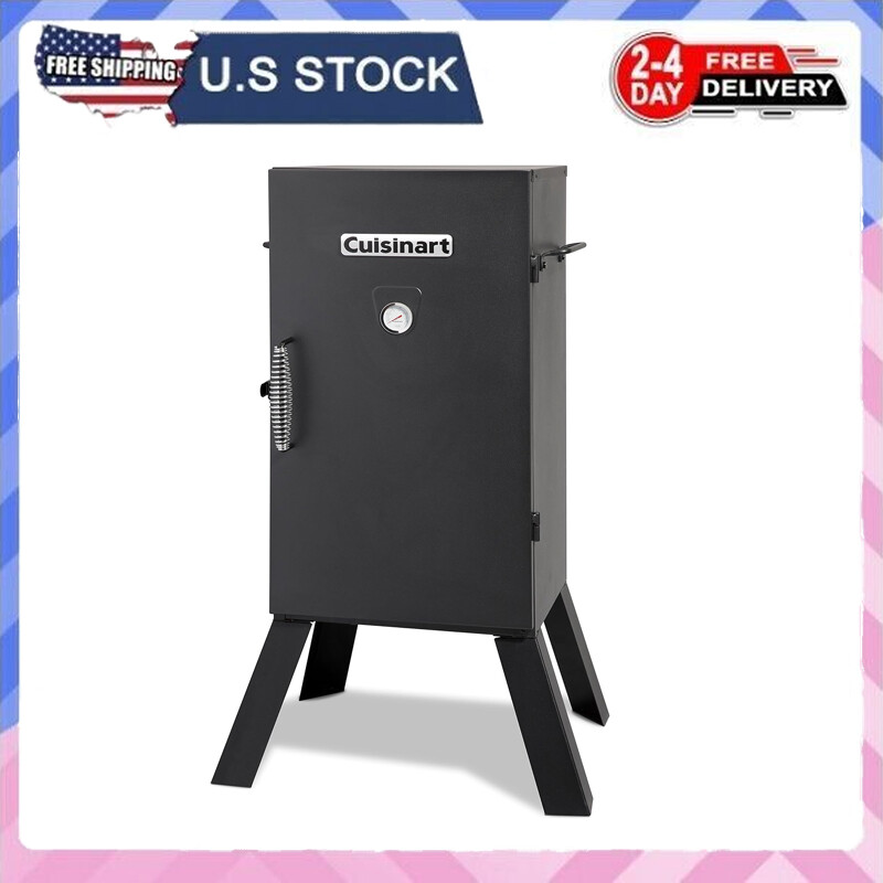 Vertical Electric Smoker 3 Removable Smoking Shelves Thermom