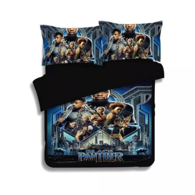 Gift For Fans - Black Panther Full Bedding Set (4pcs)