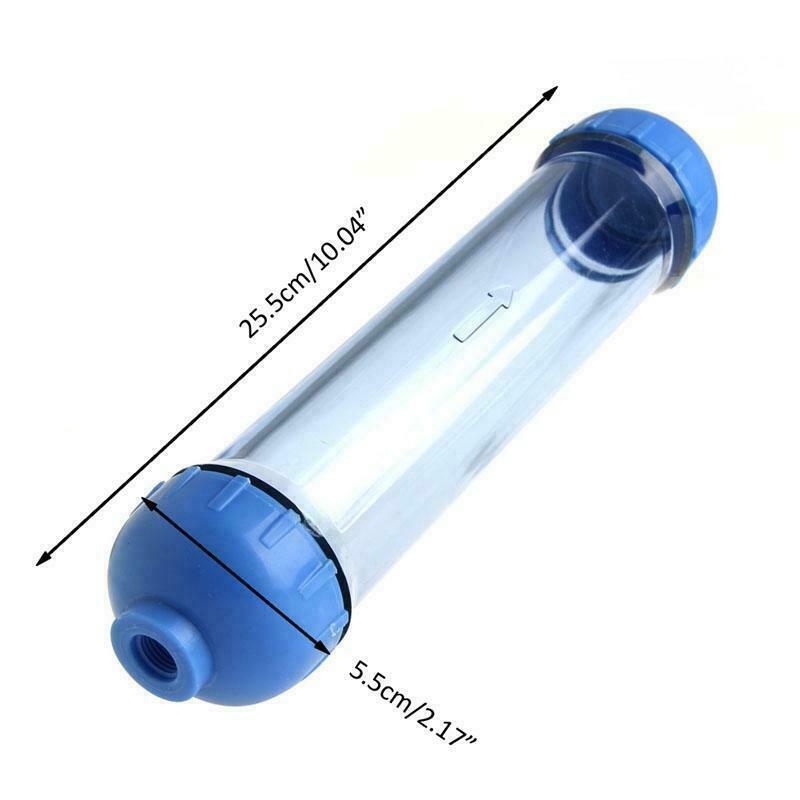 2X Water Filter Housing DIY Fill T33 Shell Filter Transparent