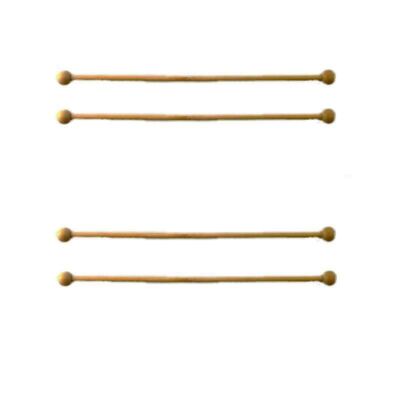 Melody Jane Dolls House 4 Wooden Curtain Rails Rods Poles Accessory 1:12