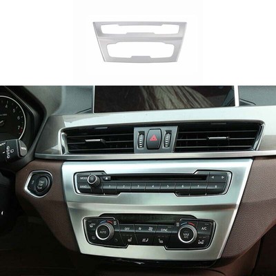 Inner Central AC Button Control Matte Silver 2016-2021 Cover Trim For BMW X1 F48