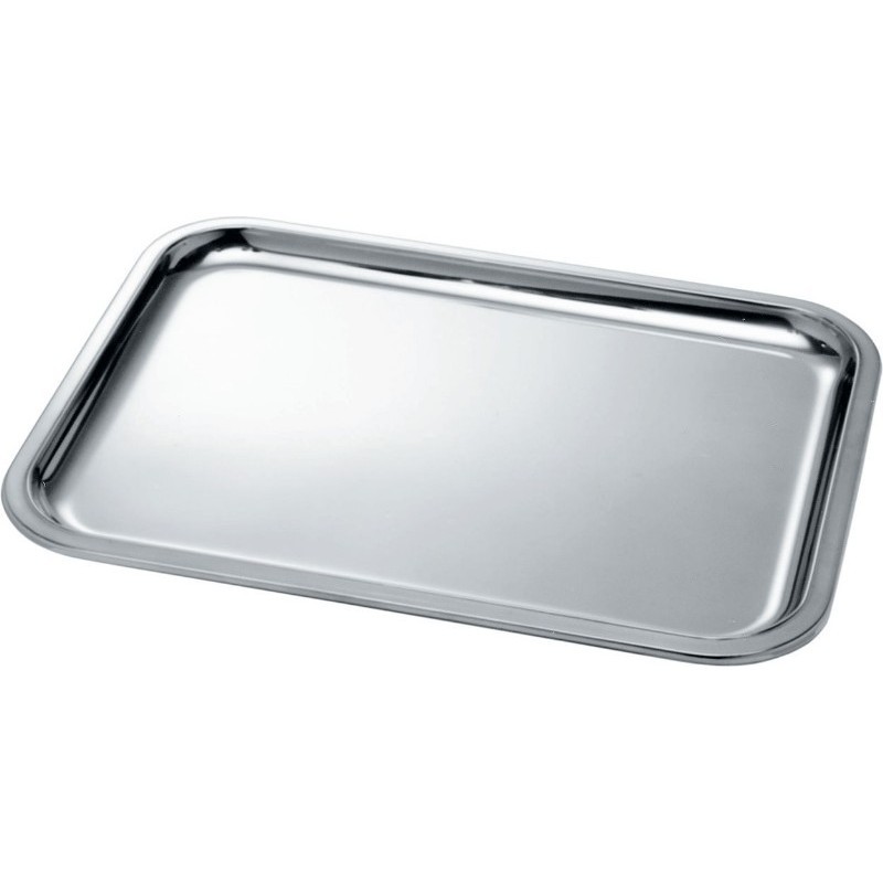 Vassoio Da Portata Accioio Inox Rettangolare 39x29cm moc
