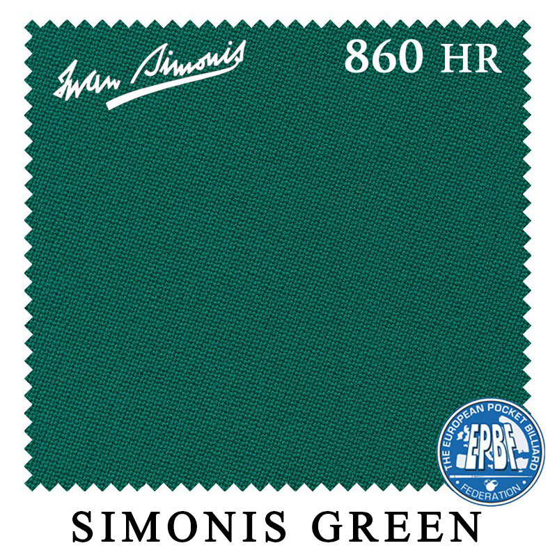 8' Simonis 860HR Pool Table Cloth - Simonis Green - AUTHORIZED DEALER