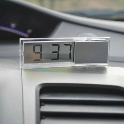 Car Digital LED Clock Mini Electronic Sucker Window Mete_ou