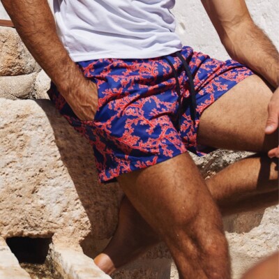 

Мужской костюм MOVE Boxer Shorts Saint Vincent Printed Coral D Made IN Italy E2023, Multicoloured