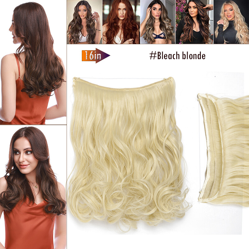 Secret Wire No Clip in Hair Extension Invisible Thick Real As Human Piece Hidden