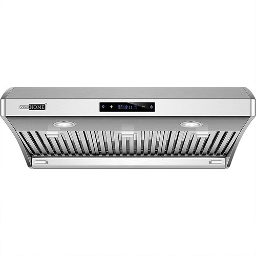 30'' Under Cabinet Range Hood Stainless Steel w/ LED Lights for Kitchen, 800CFM
