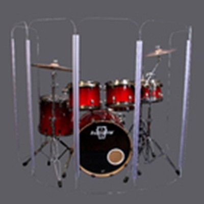 Drum Shields / Drum Shield / Drum Screen  6ft.  x 12  DS6D w/ Living Hinges