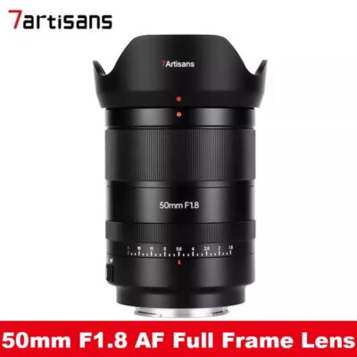 7artisans 50mm F1.8 STM Full Frame Auto Focus Lens for Sony E-mount A7 M3 M4 FX3