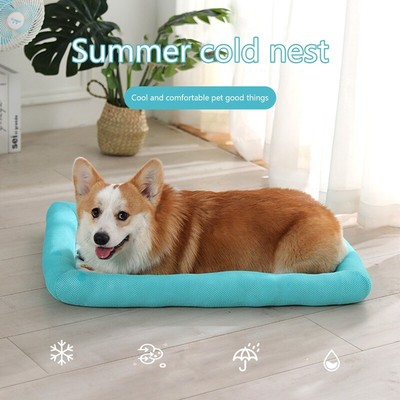Summer Pet Cool Pad Bite-Resistant Cooling Cat Mat Sleeping Pad Breathable  G4E5