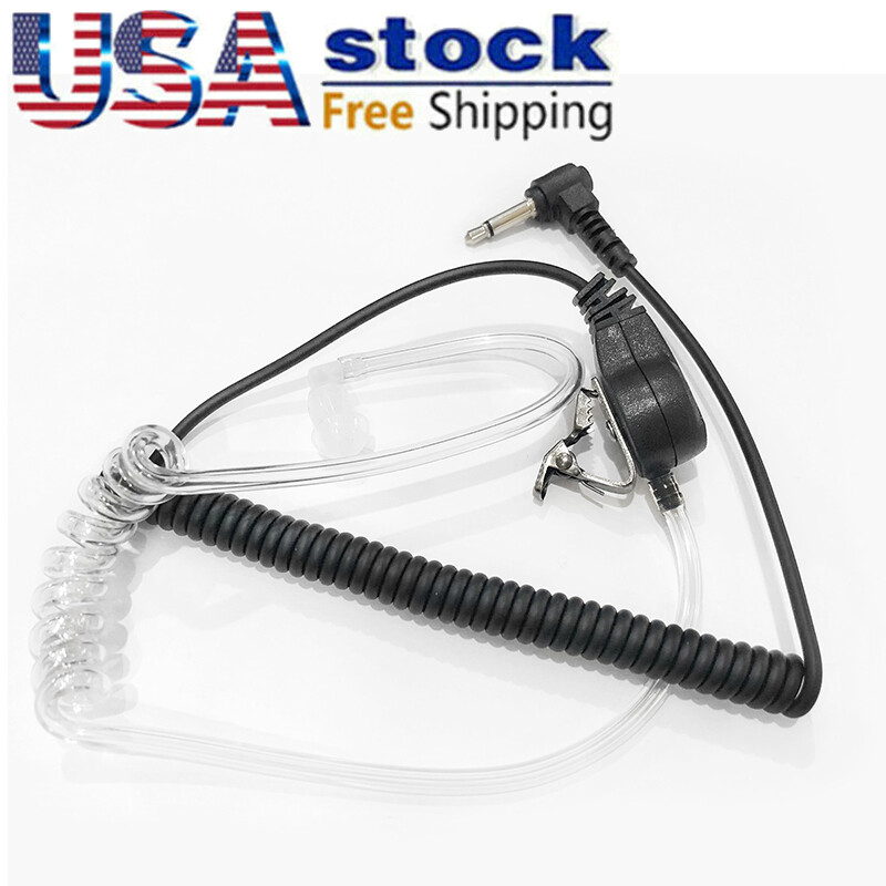 New Police 3.5mm Listen Acoustic Tube Earpiece For  Portable Two Way Radio