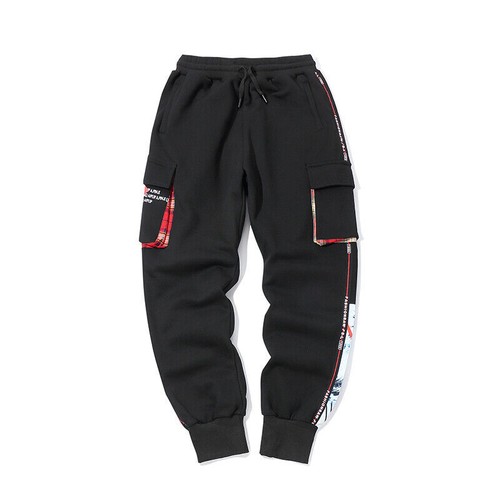 Niepce Typhoon Unisex Joggers Urban Sweatpants Japanese Streetwear Black Pants