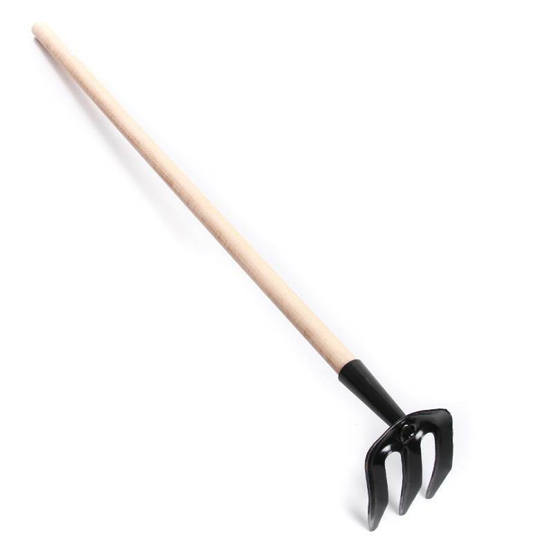 Kartoffehacke Feldhacke Gartenhacke Hacke 3 Zinken Mit Holzstiel 101cm 