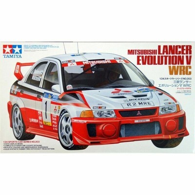 Tamiya 1/24 Mitsubishi Lancer Evolution V WRC kit TA-24203