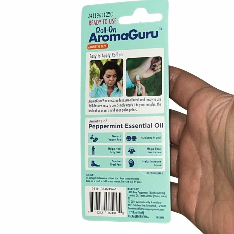 Roll On Dropper Aromatherapy Guru Essential Oils 100% Natural Calm Down Lot of 2