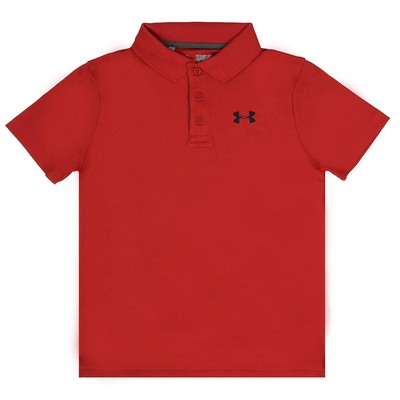 Under Armour Boy39s Playoff Polo RedBlack L