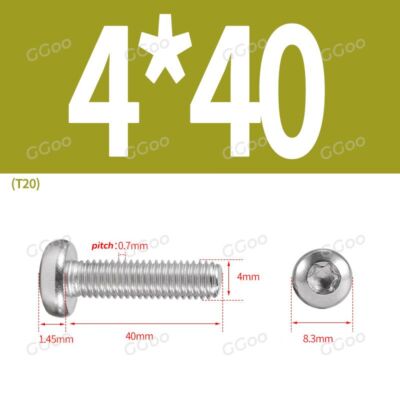 M2 - M8 TORX PAN HEAD MACHINE SCREWS, 6 LOBE DRIVE BOLTS STAINLESS STEEL A2