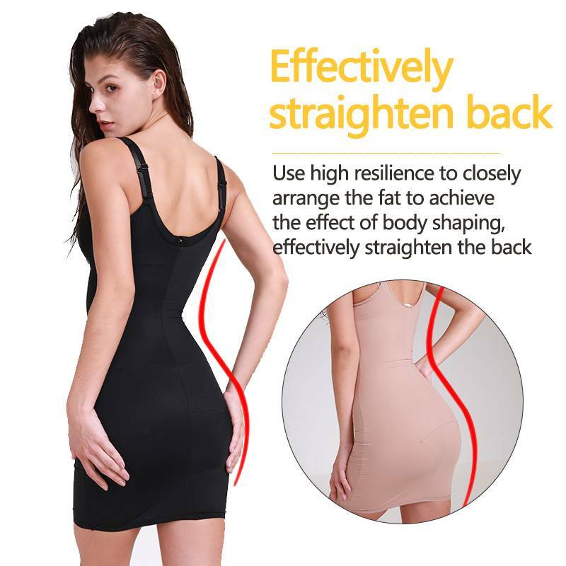 Women Full Slip Underdress Shapewear Tummy Control Bodysuit Seamless Body Shaper