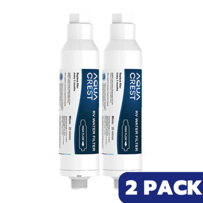 AQUA CREST RV Filter, RV Inline Hose Water Filter,Garden and Camper Water Filter
