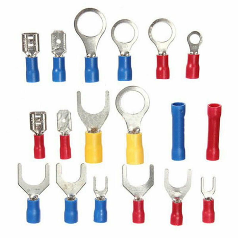 520PCS Assorted Insulated Electrical Wire Terminal Crimp Connector Spade Set Kit