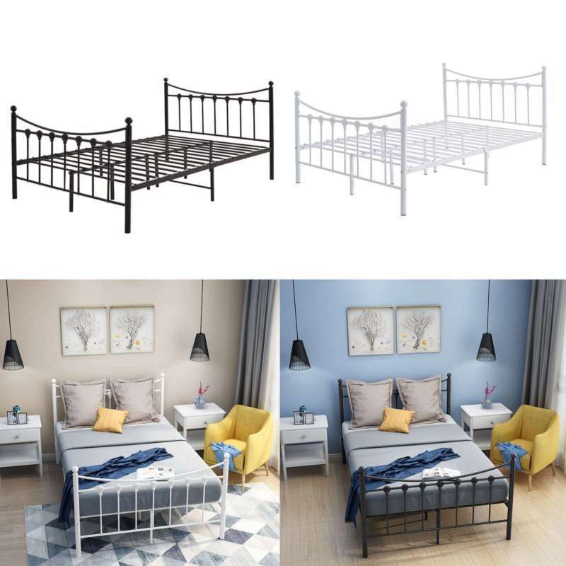 AUSTIN 4FT SMALL DOUBLE 4FT6 DOUBLE SIZE CHEAP METAL BED ...