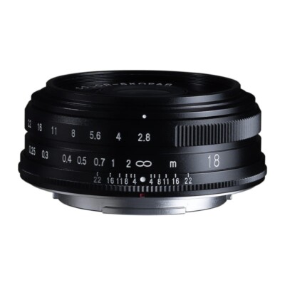 【New】Voigtlander COLOR-SKOPAR 18mm F2.8 Aspherical Lens for Fuji-X mount (Black)