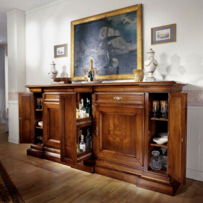 CREDENZA MADIA CREDENZONE  INTARSIATA CLASSICA SOGGIORNO