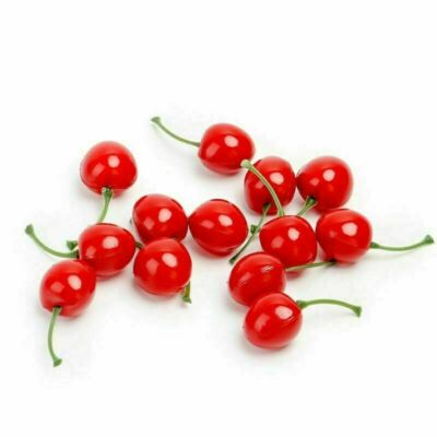 30PCS Artificial Cherry Faux Fruit Fake Kitchen Party Wedding Food House Decor