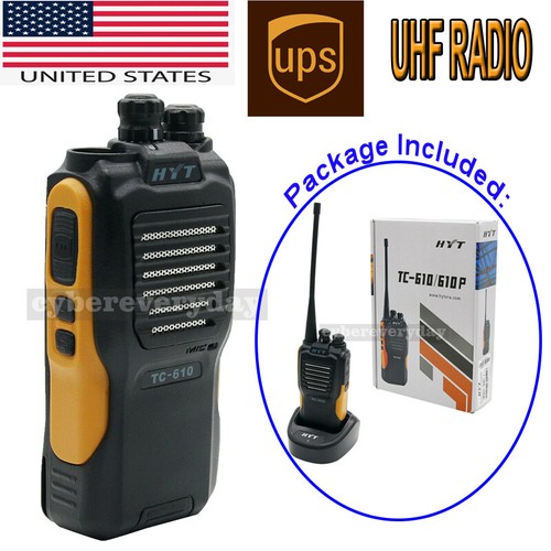 HYT TC-610 UHF Radio 5 Watt 16 Channel Two Way 2-way Radio UHF Walkie Talkie US