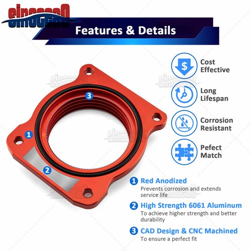 Throttle Body Spacer + O Ring for Ford F-150 2004-2005 2006 07 08 09 10 5.4L V8