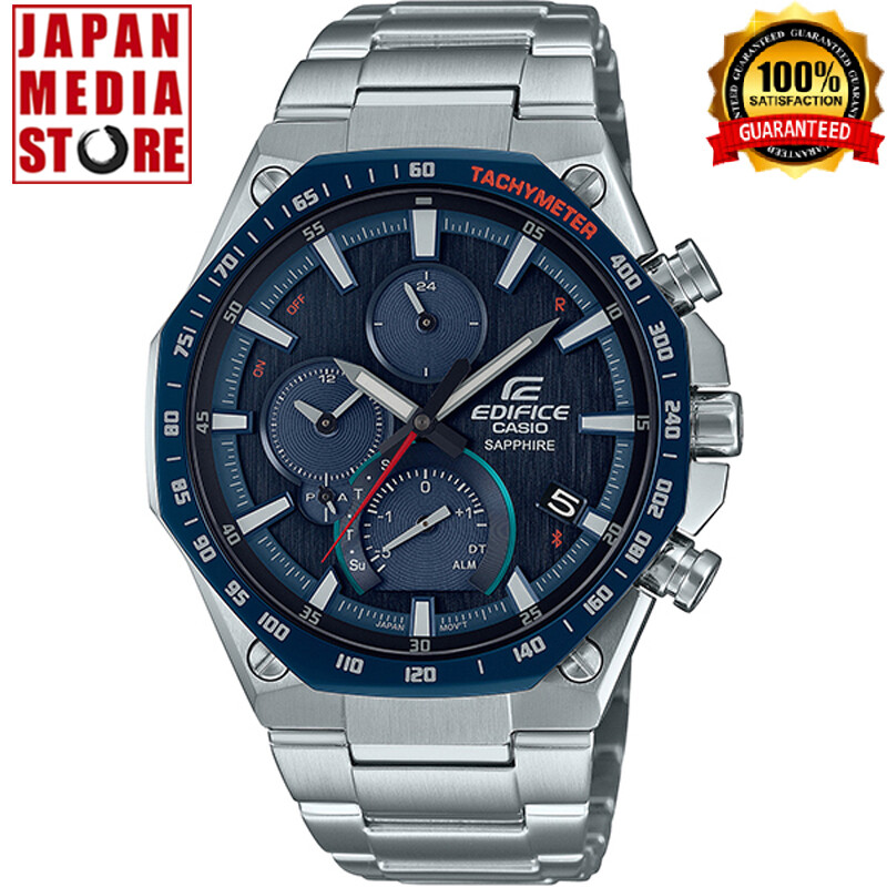 Pre-owned Casio Edifice Eqb-1100xydb-2ajf Flat Design Smartphone Link Bluetooth Men Watch