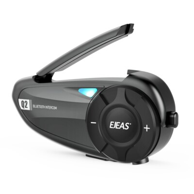 EJEAS Q2 Motorcycle Helmet Bluetooth Intercom with Noise Cancellation,Waterproof