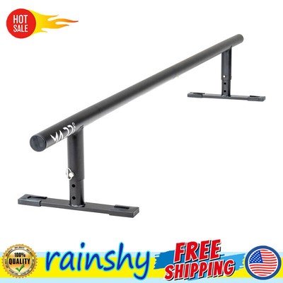 US Grind Rail 55'' 3-Step Adjustable Height Stability Skateboard Skating Non-slip