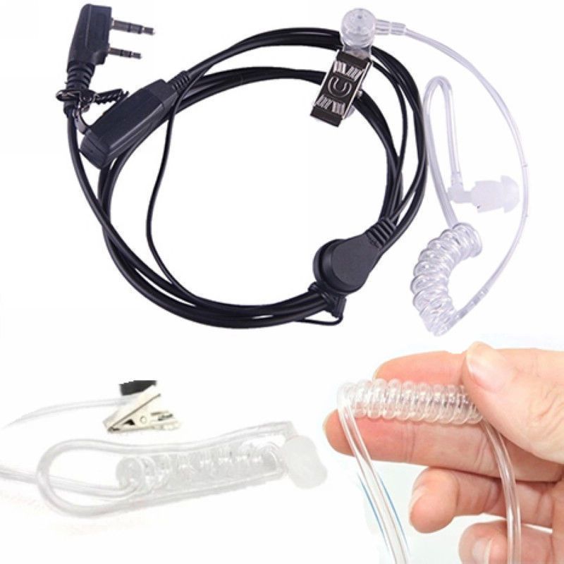 Bodyguard FBI Earpiece Earphone Headset with Mic PTT for Walkie Talkie Earbud US