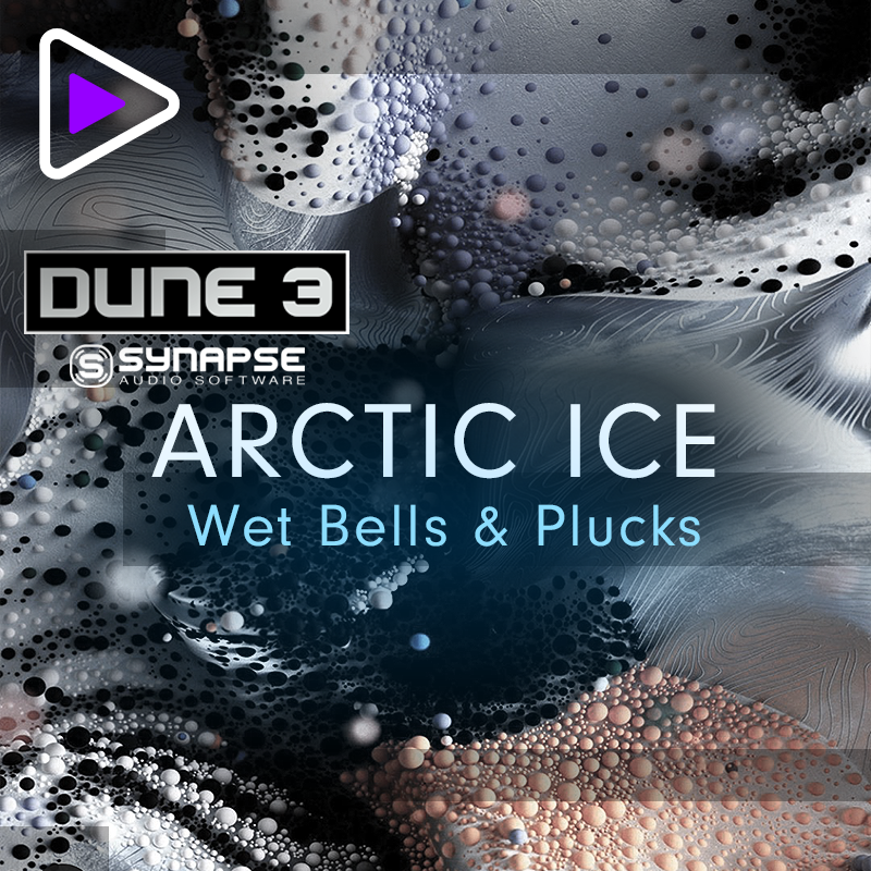 Dune 3 VST Trap Presets Bank - Arctic Ice Wet Trap Bells, Plucks, Poly Synths