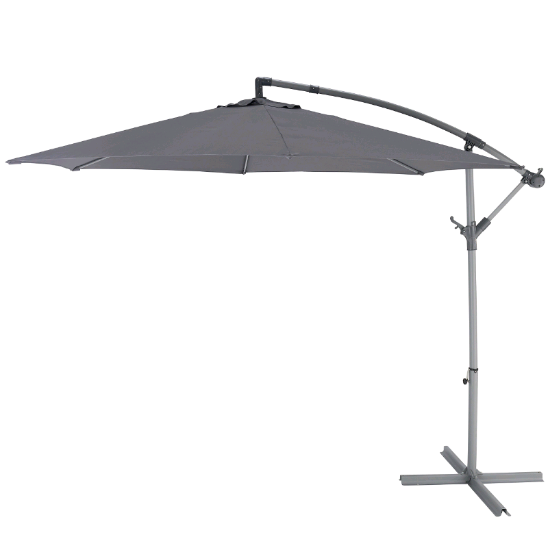 B&Q Malta 3m Overhanging Cantilever Parasol Patio Umbrella in