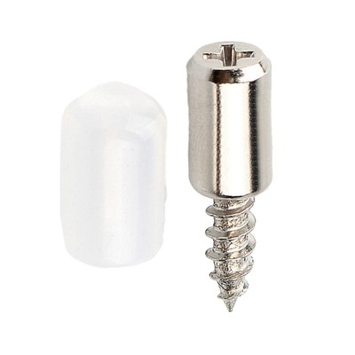 20Pcs Wardrobe Cabinet Glass Hard Nonslip Partition Nail Self-tapping Screw