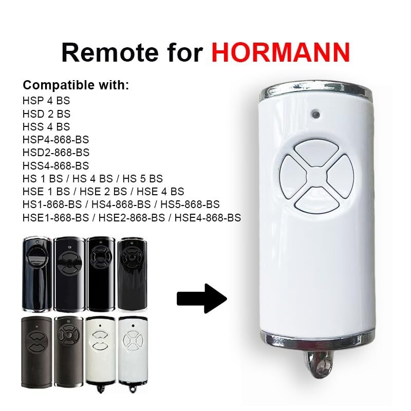 Garagen Handsender FÃ¼R Hormann Bs 868mhz Hse1/Hs1-868-Bs, Hse2/Hs4/Hs5-868-Bs