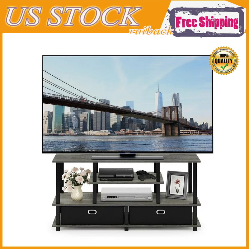 For Up To 55-inch Tv With Storage Bin Living Room