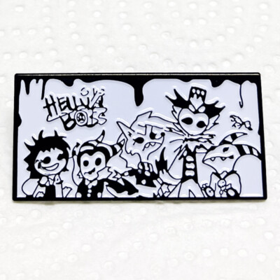 3CM Helluva Boss Loona Millie Chest Brooch Badge Metal Pin figure